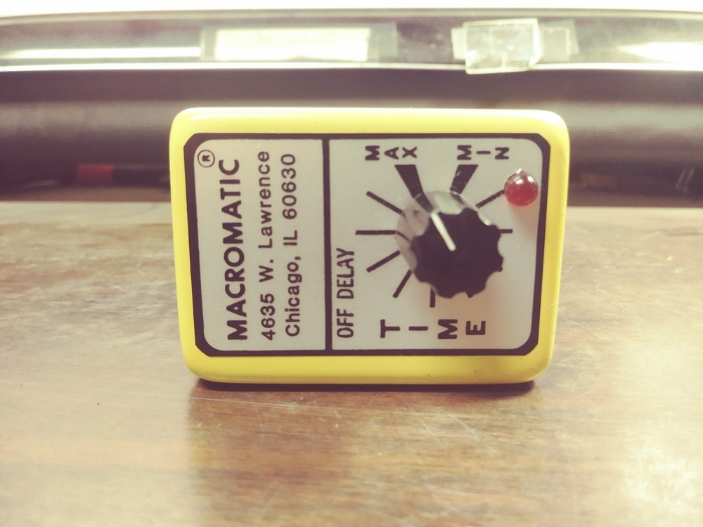 MACROMATIC SS-71662WP-03 SOLID STATE TIME DELAY RELAY 120V .06 - 2 SECONDS NIB