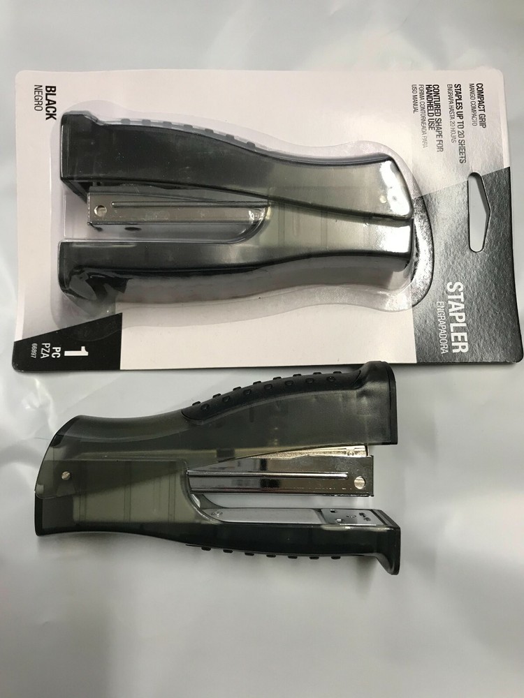 Compact Grip Stapler - 20 Sheets Capacity Black Color