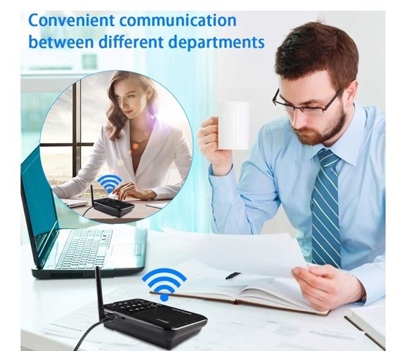 Wuloo WL666 Wireless Intercoms System - Black