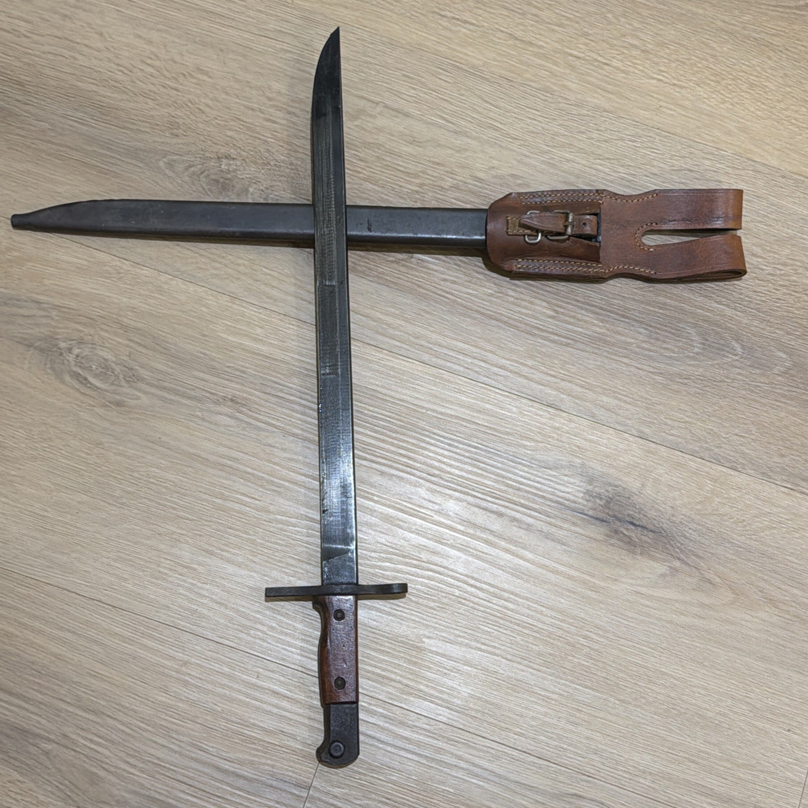 WWII Japanese Type 30 Rifle Bayonet Matsushita Kinzoku Arsenal + Scabbard