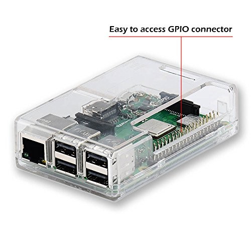 Raspberry Pi 3 b+ Case, Raspberry Pi 3 Model B+ Transparent Case with Clear