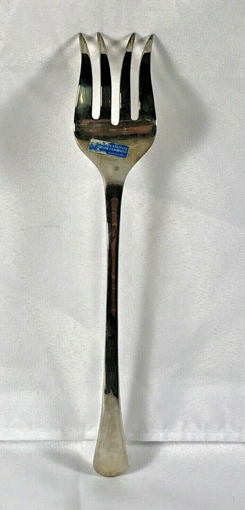 11" International Silver Company Vintage Silver Plated Fork
