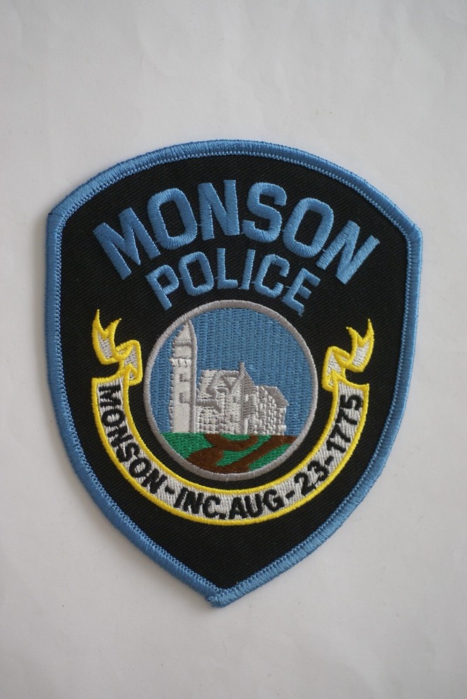 Monson Police patch, Massachusetts