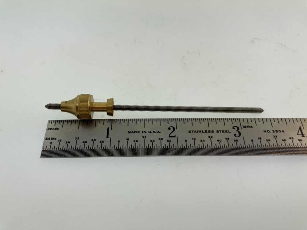 Clock Pendulum Rating Nut and threaded shaft for Wood Stick