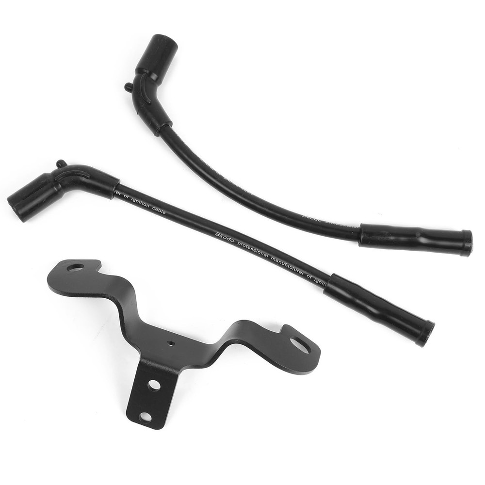 Coil and Ignition Relocation Bracket with 10mm Thick Spark Plug Wires Compati...