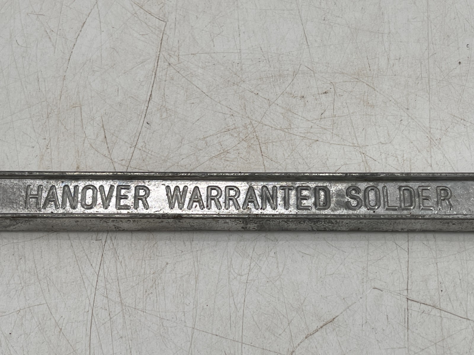 50/50 Solder Stick Bar 50% tin / 50% Lead Hanover Warranted Solder NOS