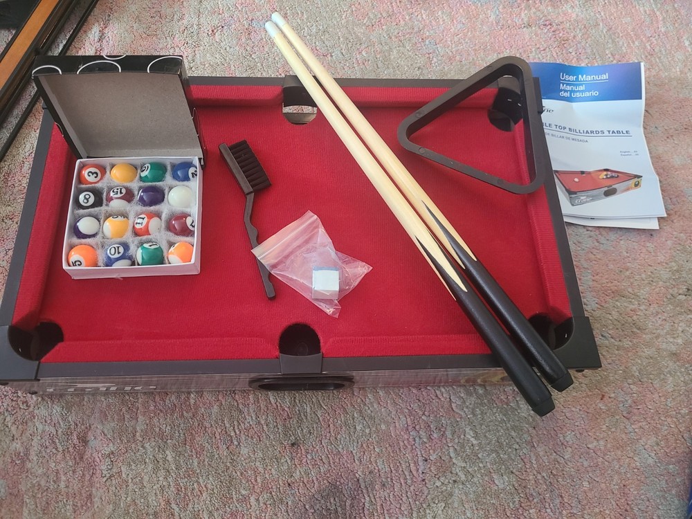 Crane Tabletop Billiards Table Open Box