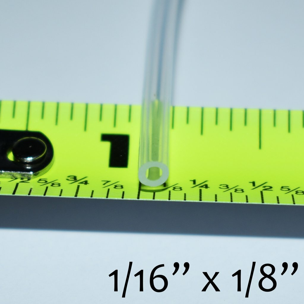 ULTRA CLEAR PURE SILICONE TUBING BY THE FOOT - ALL SIZES
