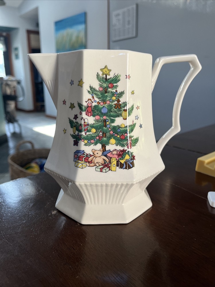Nikko Christmastime Holiday Hexagon Pitcher