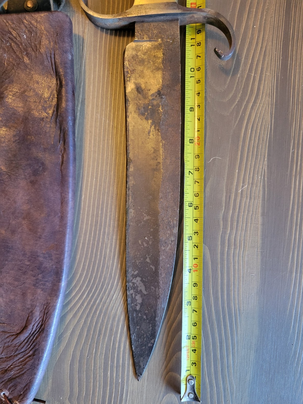 LARGE! Civil War "Style" Stag Handle Bowie Knife w/Custom Sheath!