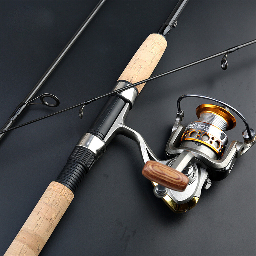 Fishing Pole Spinning Rod Carbon Fiber Portable Medium Heavy Fast Lightweight