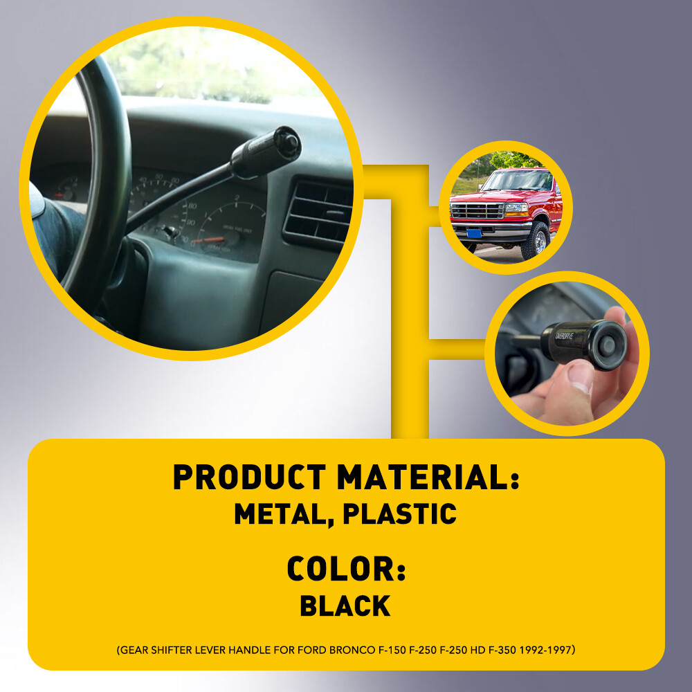 FOR FORD F-150 F-250 F-350 1992-1997 STEERING COLUMN SHIFTER GEAR LEVER HANDLE A