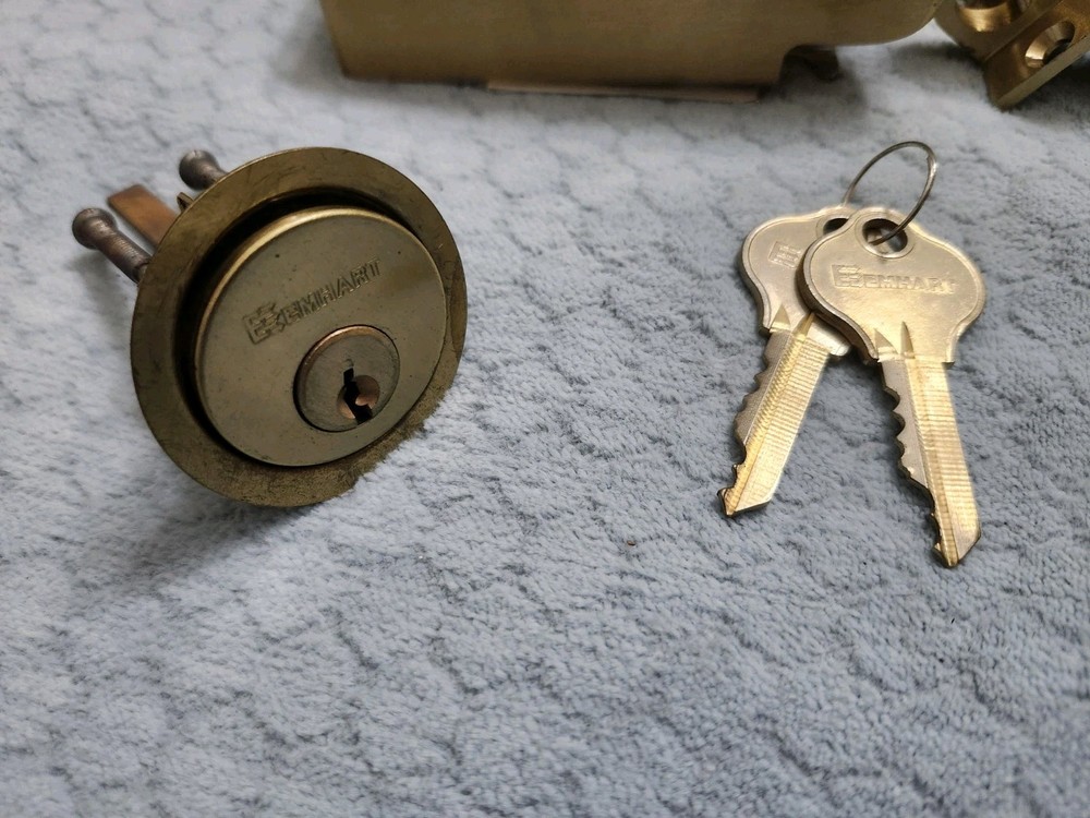 Deadbolt Lock Reversible Bronze NOS