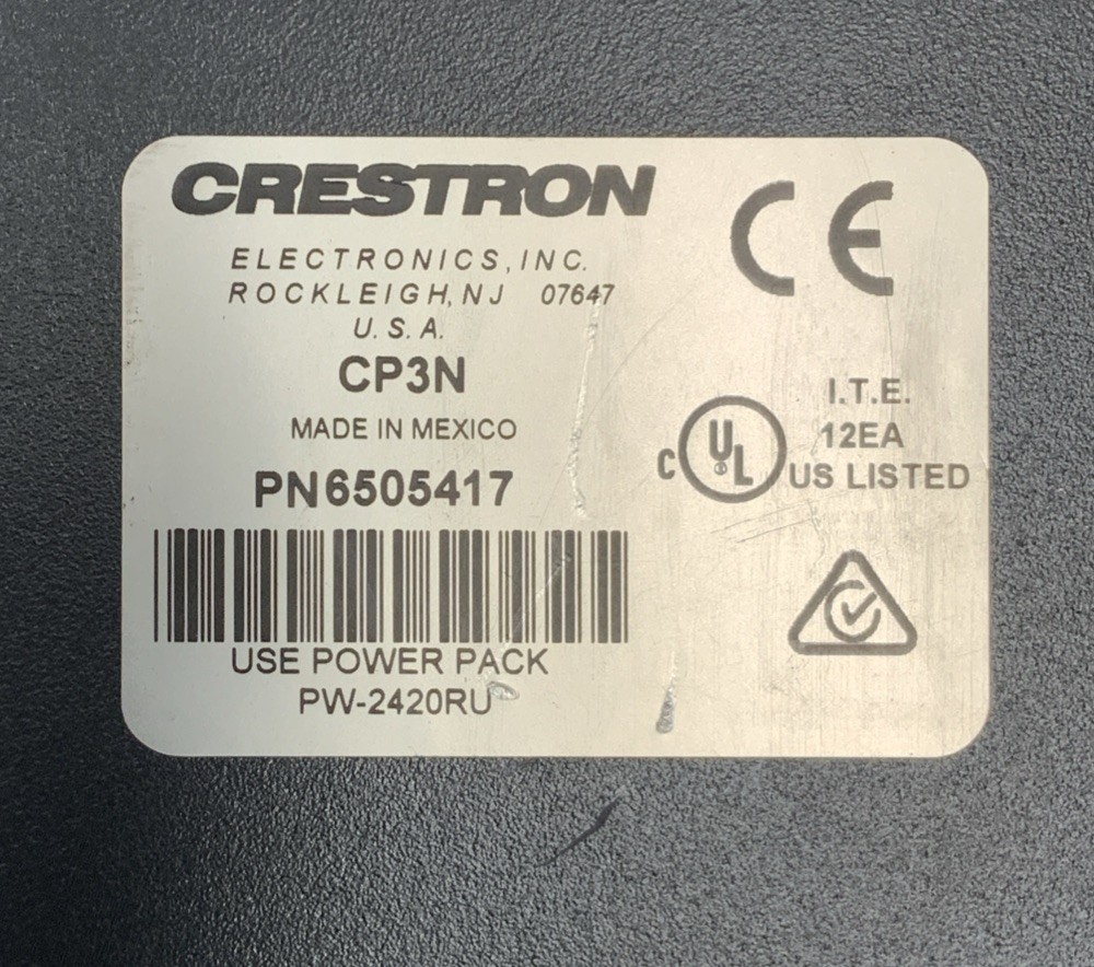 Crestron 3-Series Automated Control Processor 1 GbE | CP3N