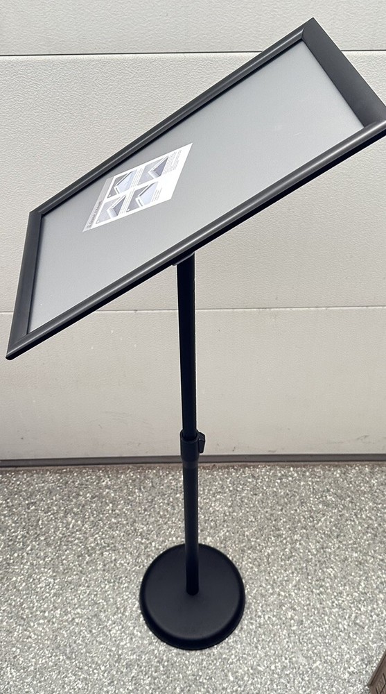 New 11x17 Adjustable Floor Stand Display Sign