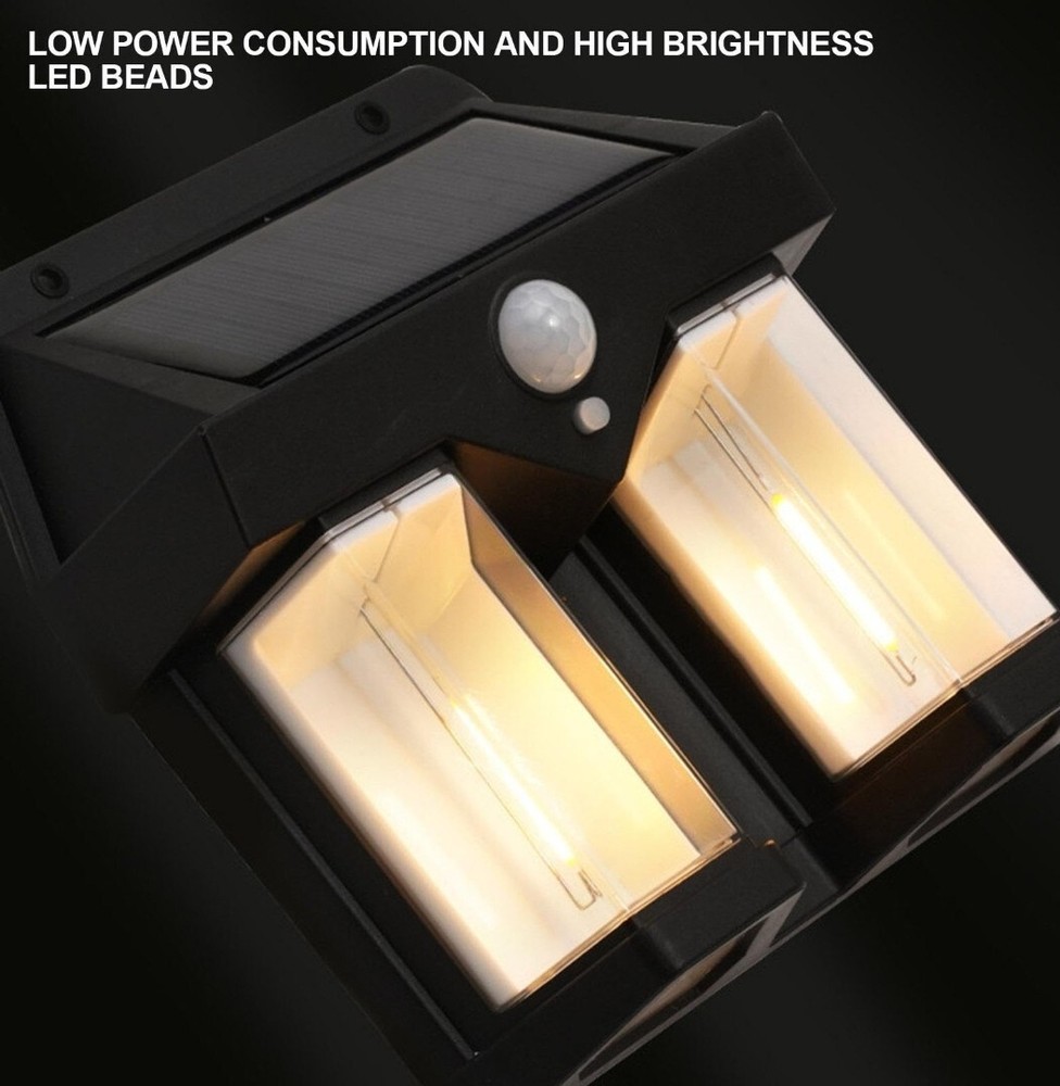 Double Solar Lantern With Motion Sensor And Twilight