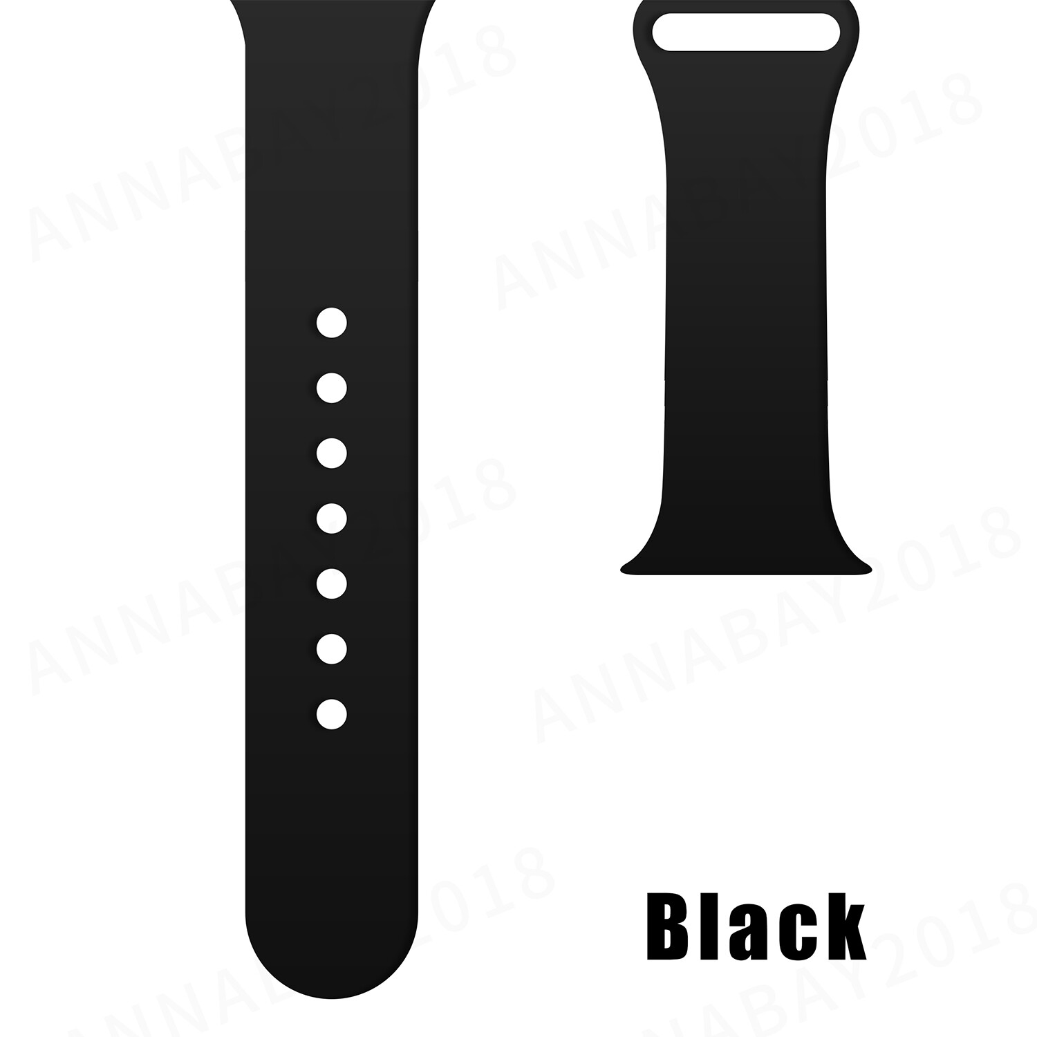 Silicone Band Strap for Apple Watch Series 1/2/3/4/5/6/SE Sports 38/40/42/44mm