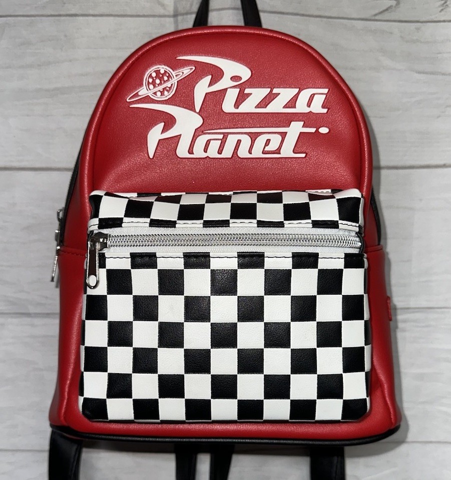 Loungefly Disney Pixar Toy Story Pizza Planet Red Mini Backpack Purse Bag