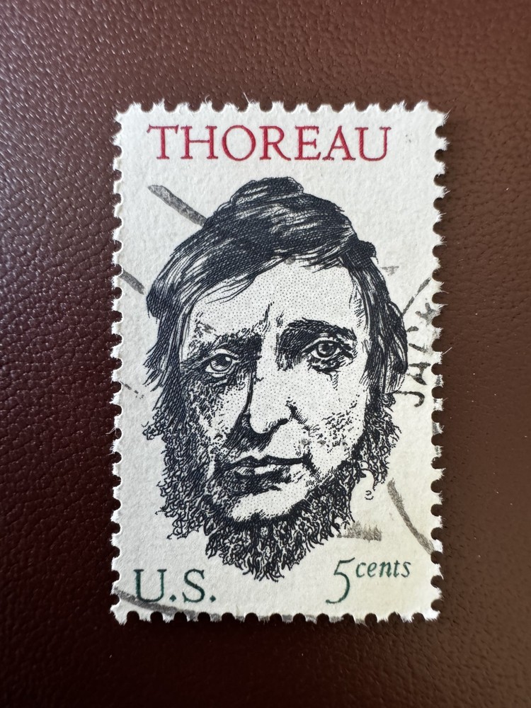 1327a Thoreau TAGGING OMITTED ERROR Mint Stamp