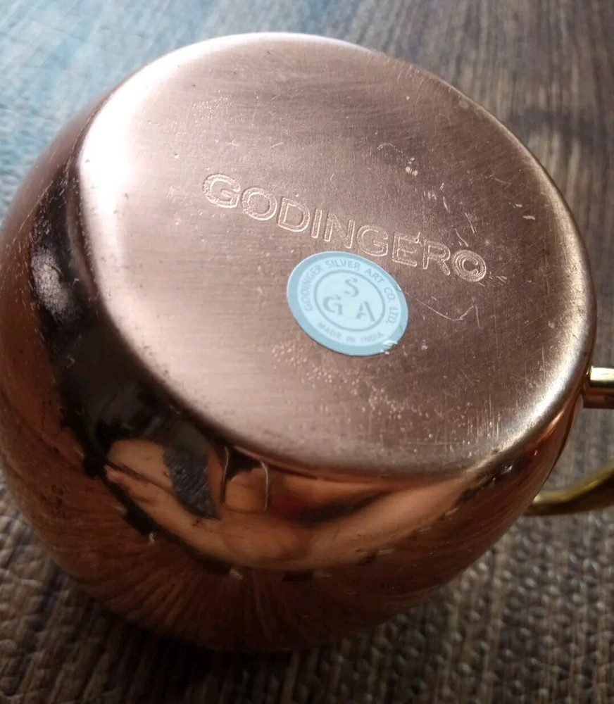 GODINGER Copper Mug India Vintage