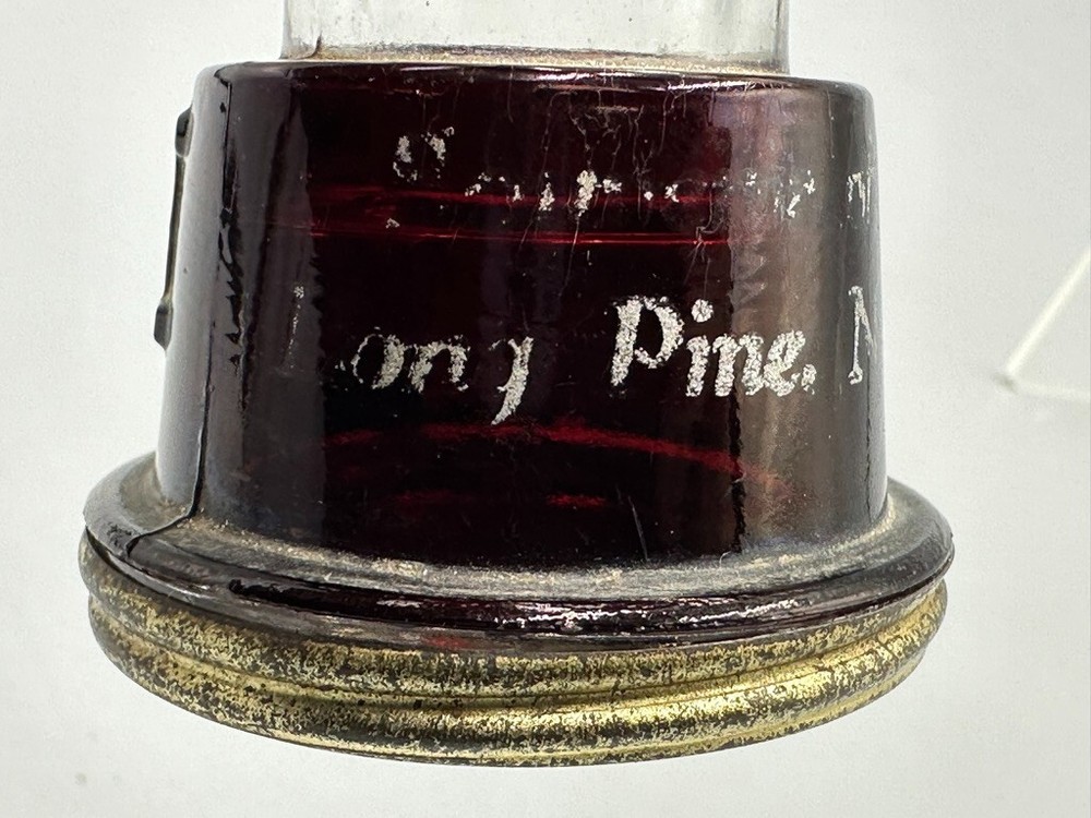 Antique WINDMILL Five Windows LONG PINE Nebraska GLASS CANDY CONTAINER E&A 844