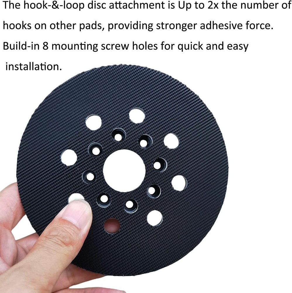 2 Pack 5 Inch 8 Hole Hook & Loop Replacement Sander Pad for 5" Bosch ROS20VS,