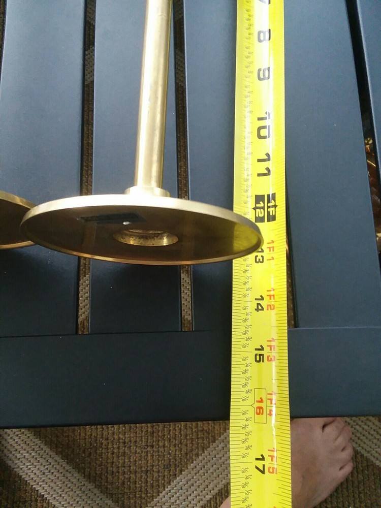 Two Brass Candle Holder Made In India