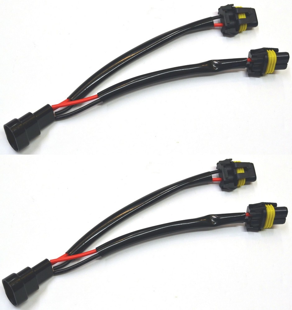 Splitter Wire P 9006 HB4 Two Harness Head Light Low Beam Connector Socket Lamp
