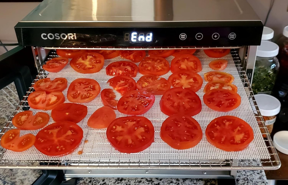 8 Pcs Silicone Dehydrator Sheets, Premium Non Stick Dehydrator Mats, Fruit Dr...