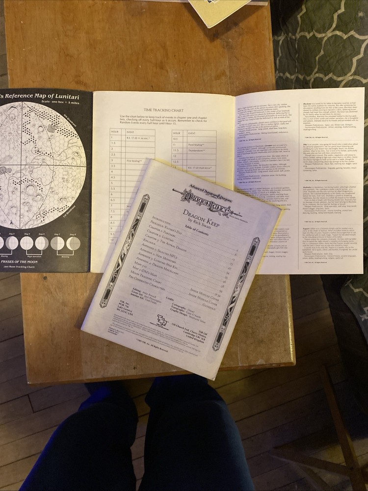 Dragon Keep DLE3 9245 Advanced D&D 2nd Edition Without Map- Pre-Owned