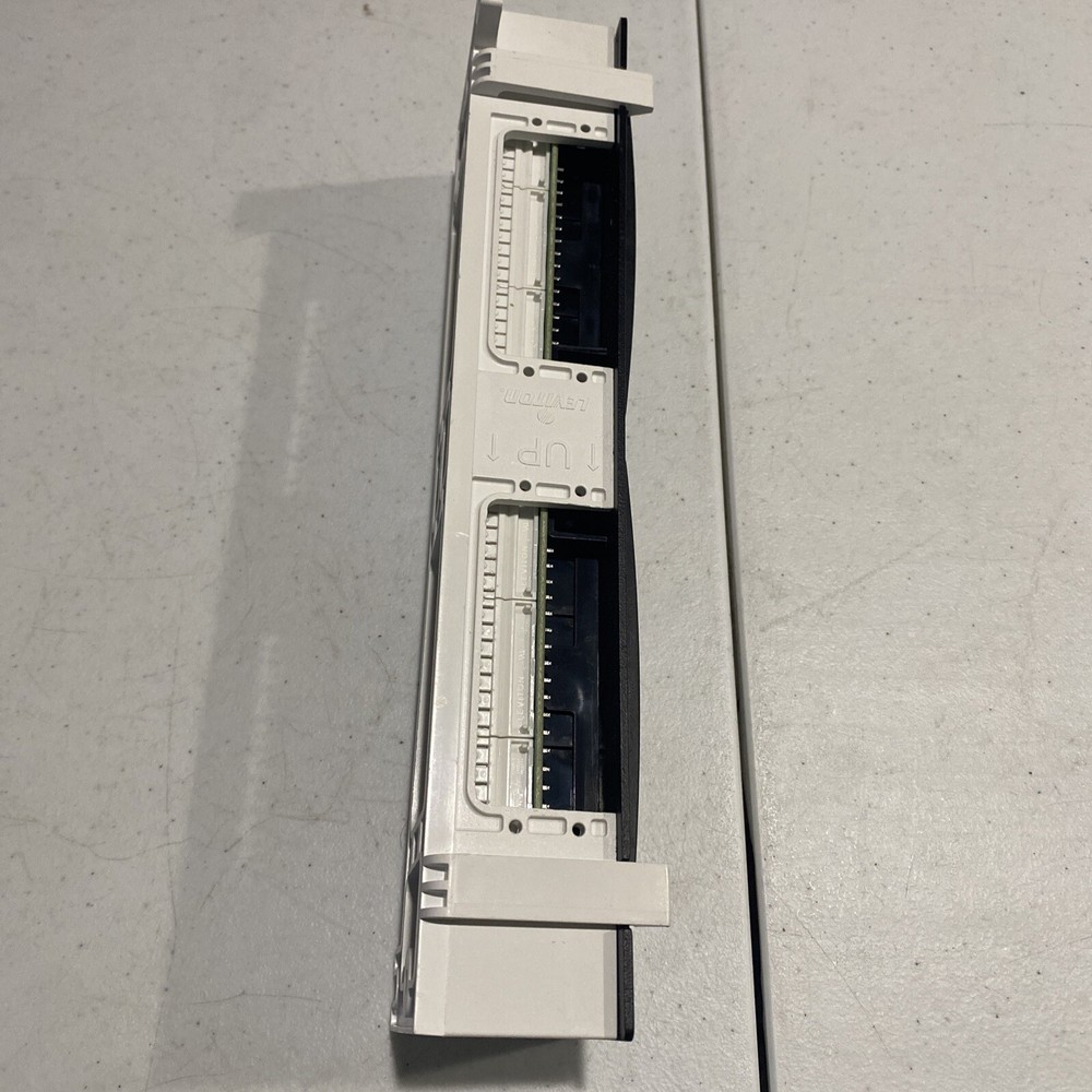 Leviton CAT 6 Flat Panel 12 Port Patch Block 004-69586-U89