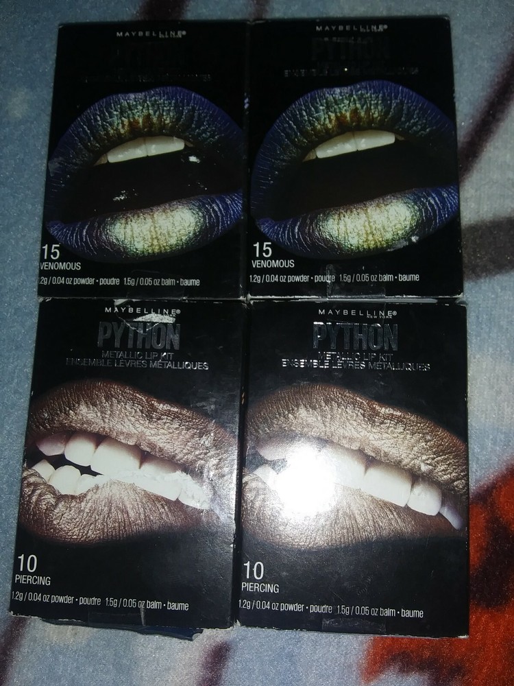 Maybelline Python Metallic Lip Kit Mixed Lot 1 (4 Pack)