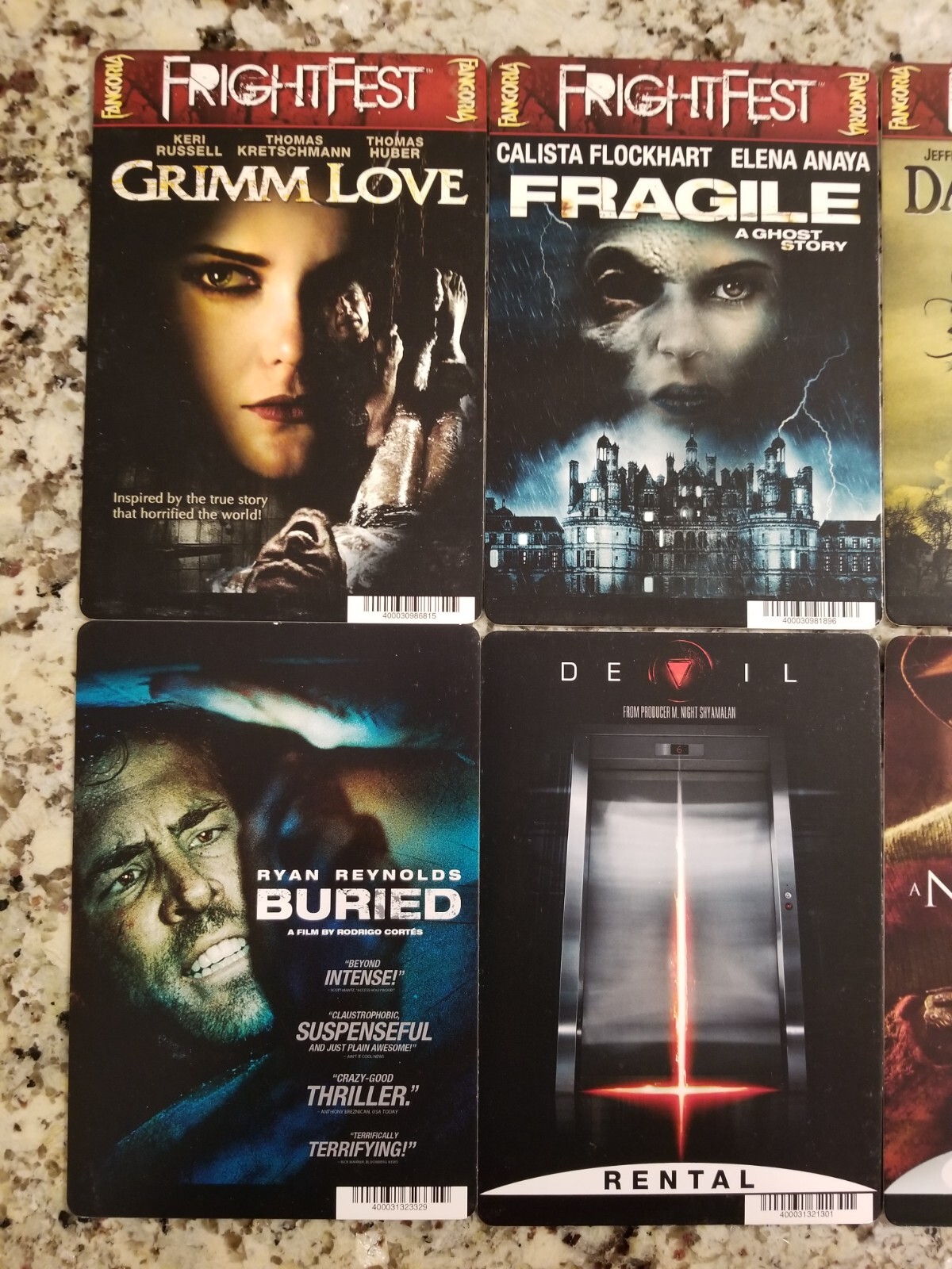 💀(1) One HORROR MOVIE Mini-Poster/Rental CARD🔥DEVIL (ONLY)