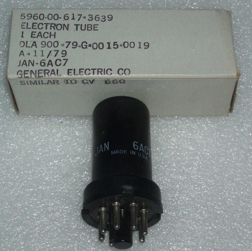 electron tube JAN-6AC7 by GE NOS  VT-112 or 1852
