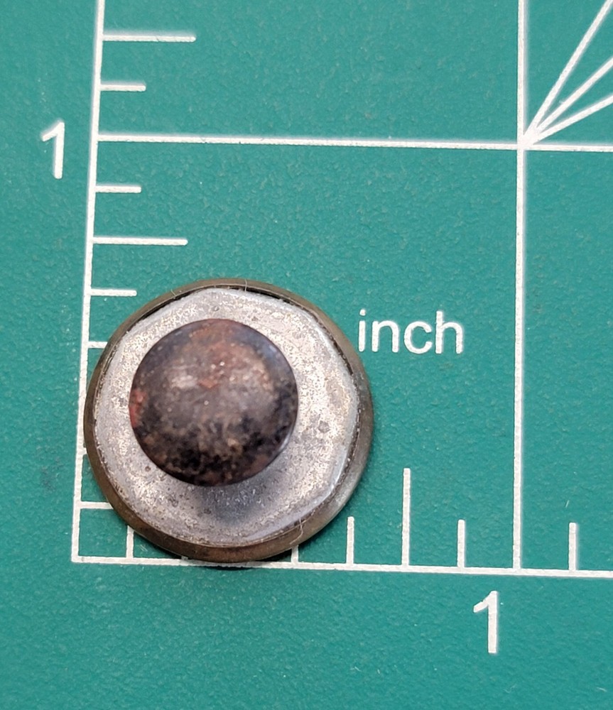 Vintage HEAD LIGHT Work Clothes Overalls Uniform Button Wobble Shank