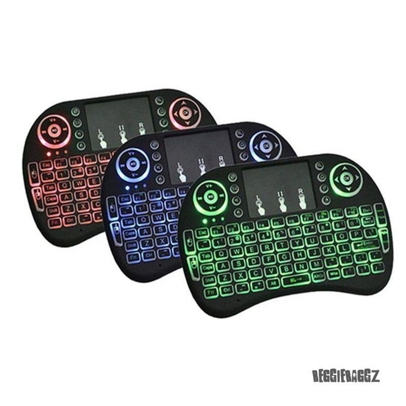 Wireless Mini Keyboard USB Remote Control Portable Ergonomic Backlit 10M Range