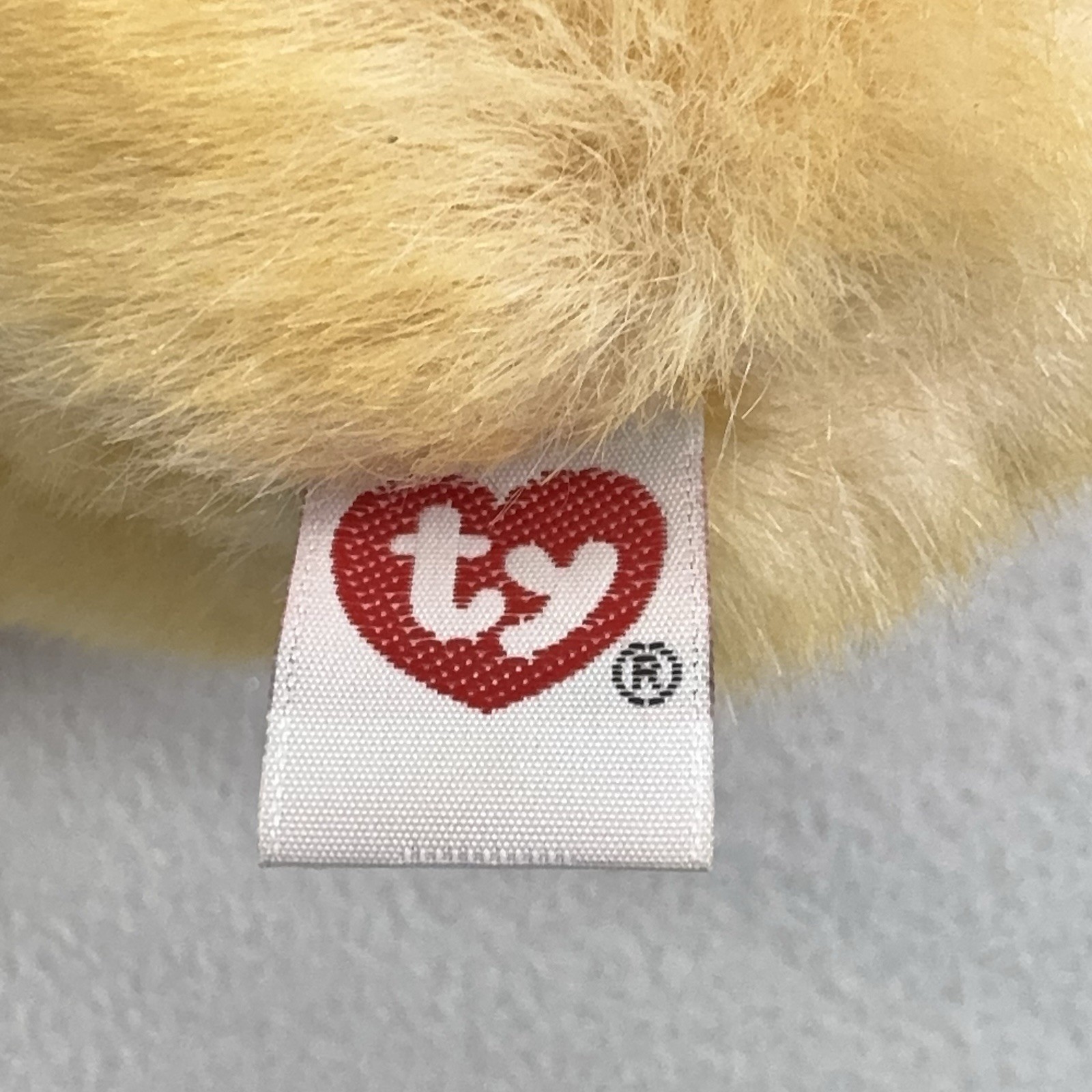 Vtg Ty 1999 Retired Plush Teddy Bear 14” Golden Stuffed Animal Toy Excellent