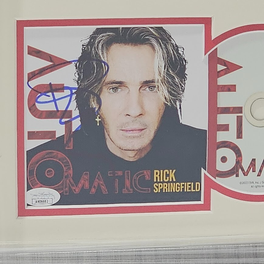 Rick Springfield signed Autographed Automatic CD JSA Certified Framed