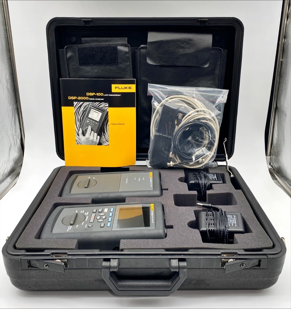 Fluke DSP-2000 Digital LAN Cable Analyzer & DSP-2000SR Smart Remote (READ)