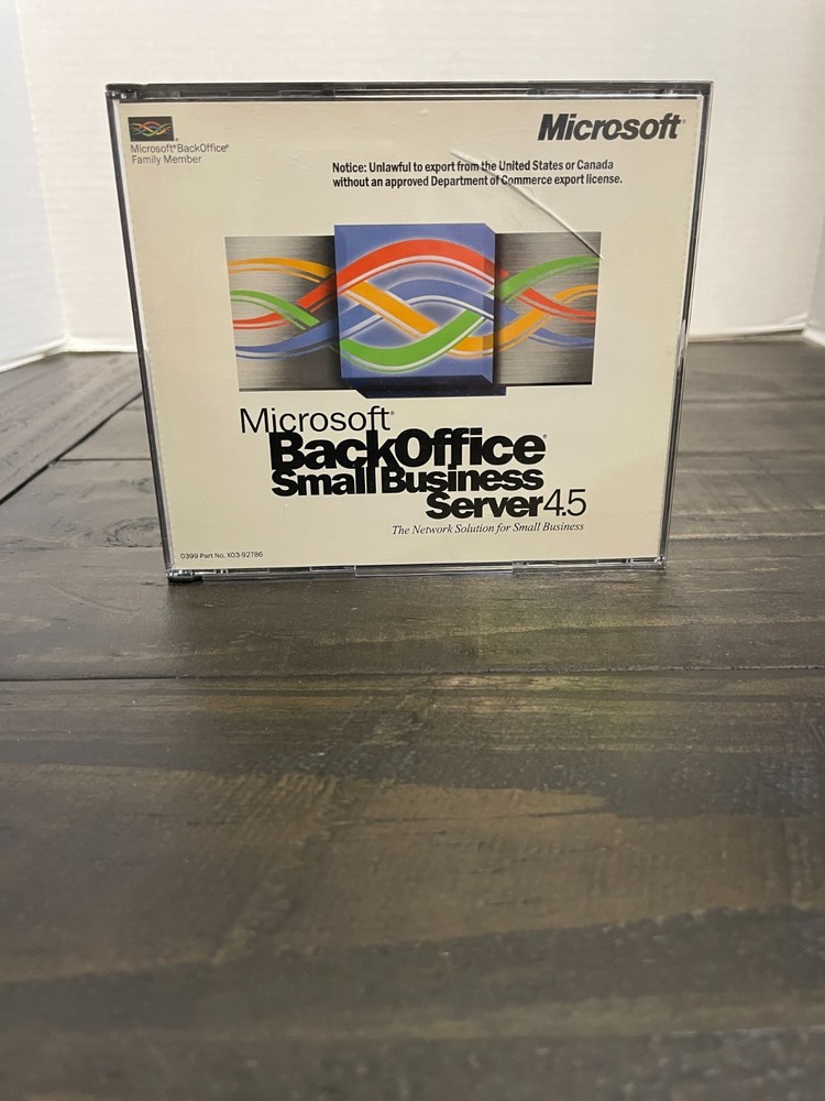 Windows BackOffice Small Business Server 4.0 PC Software Discs CDs 1997 Vtg