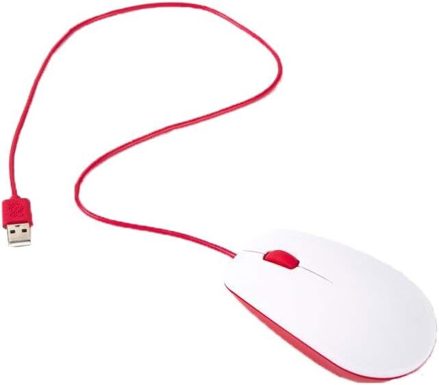 Raspberry Pi SC0165 Official Mouse USB Type-A (Red/white)