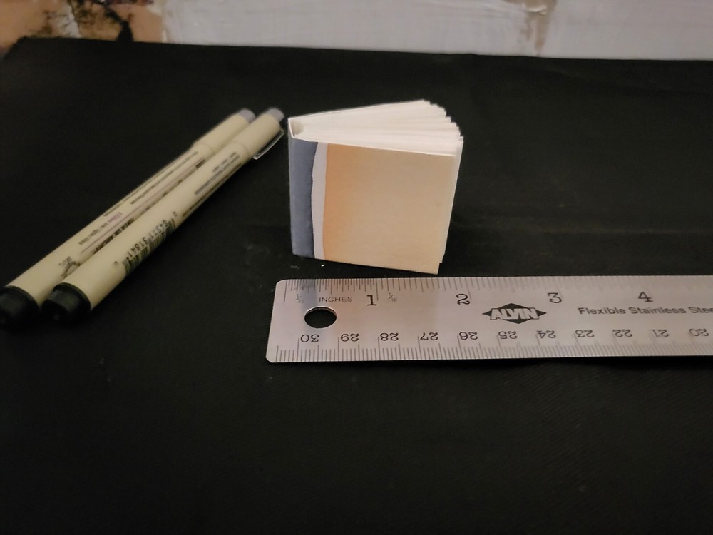novelty micro sketchbook - 88 pages - 1.75" x 1.5"