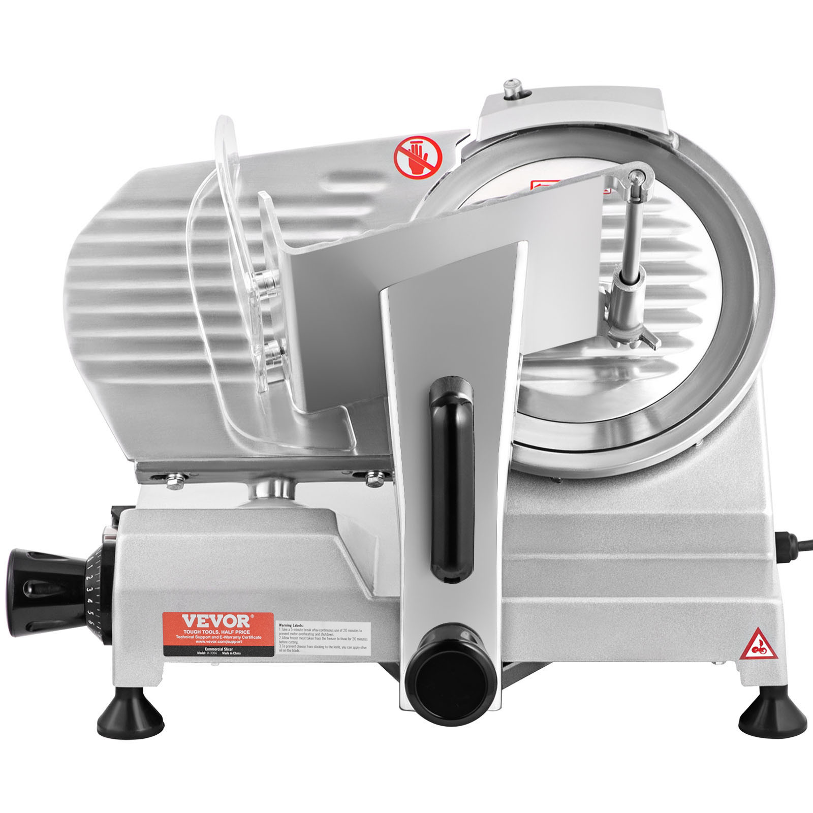 VEVOR Commercial Electric Meat Slicer Deli Food Cutter 8in Blade 200W 350-400RPM