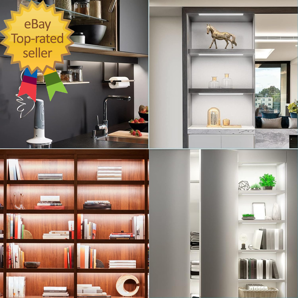 Black Shell Display Case Lights LED Lights for Display Case with Memory Function