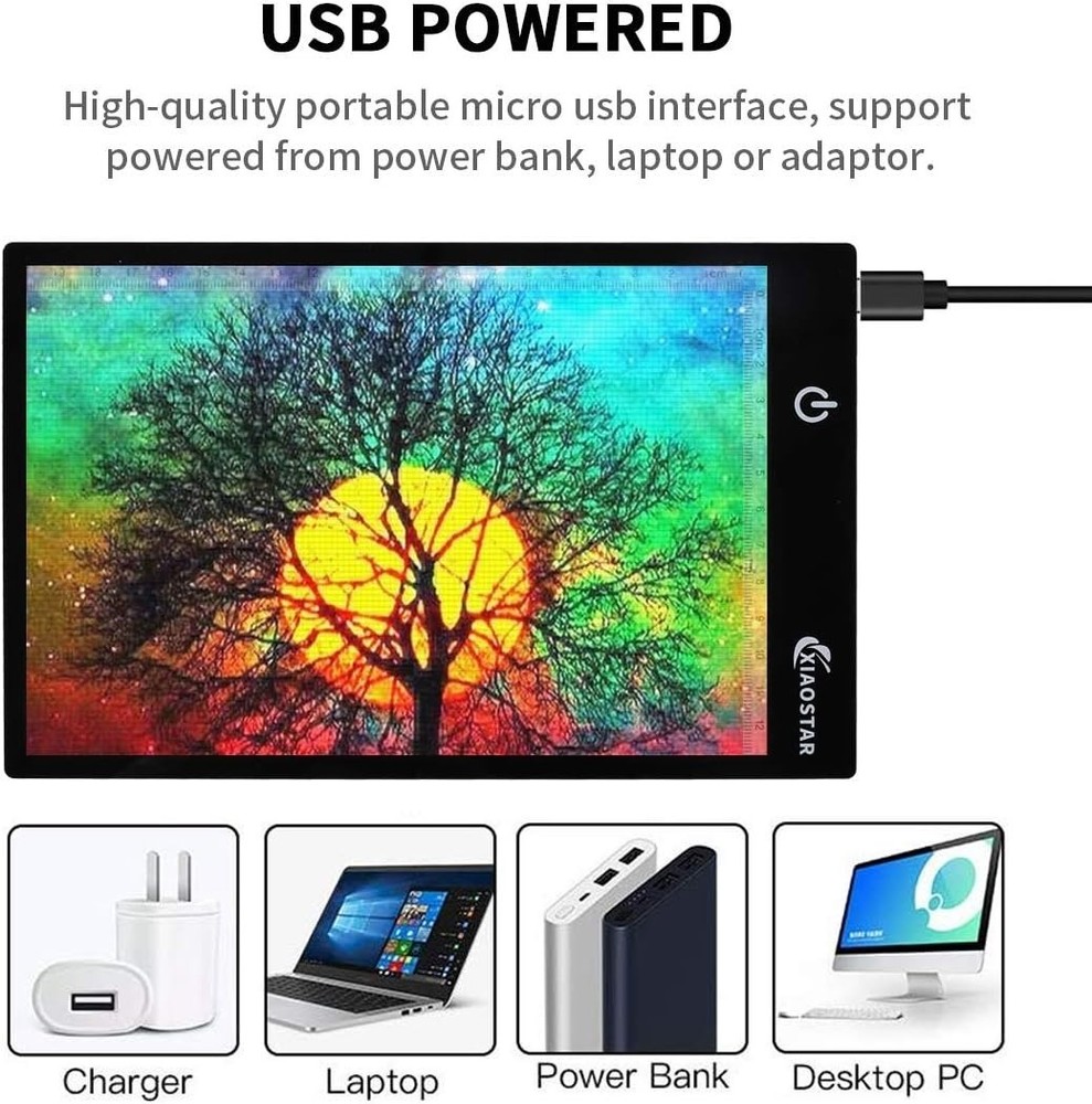 Versatile A5 Drawing Light Box - Perfect for Animation, Tracing & X-ray Viewing