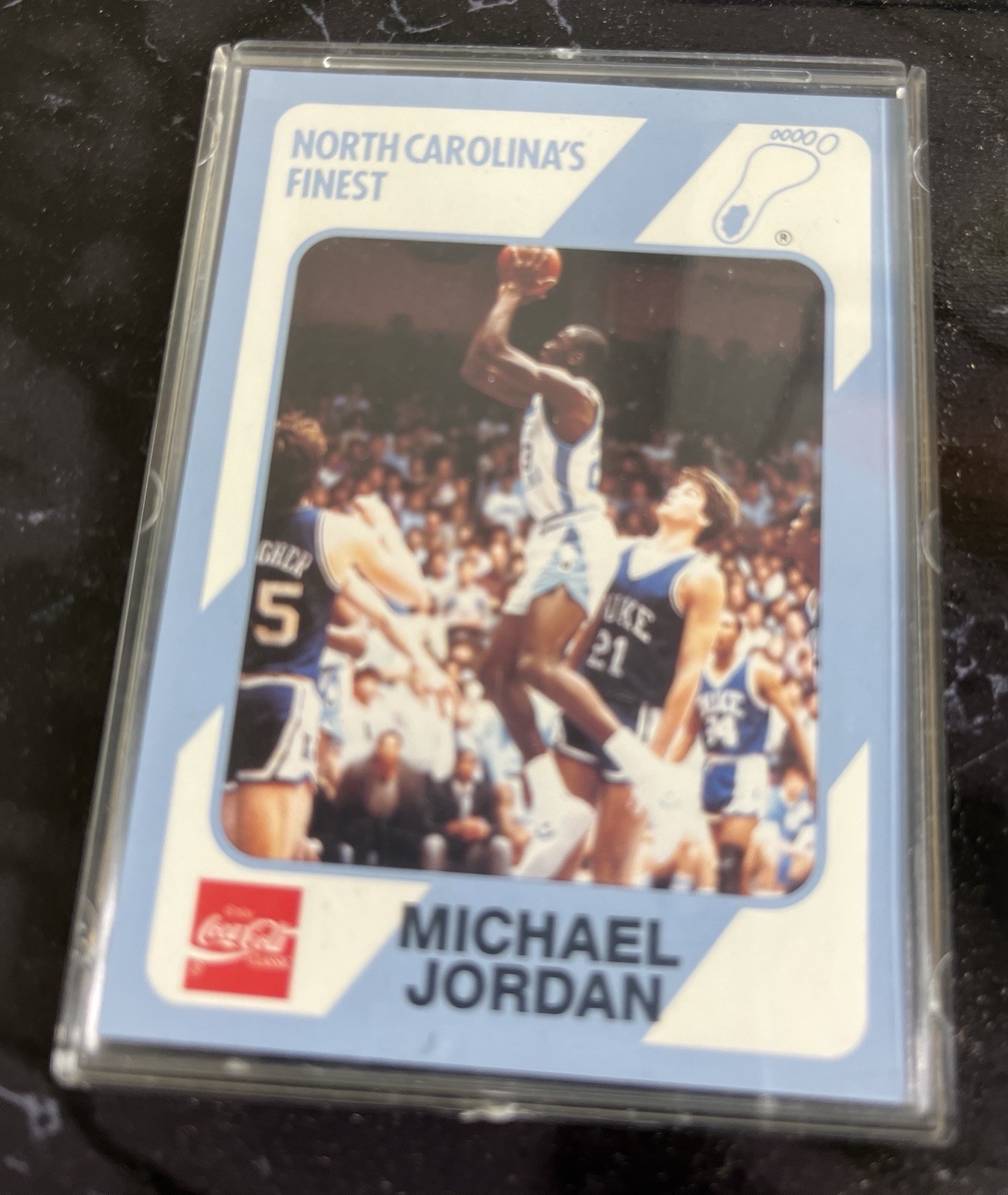MICHAEL JORDAN COCA COLA NORTH CAROLINA PLAQUE RARE 1989 in box mint near mint