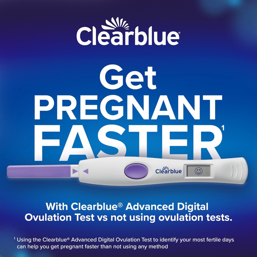 Clearblue Advanced Digital Ovulation Test Kit, 32 Count White