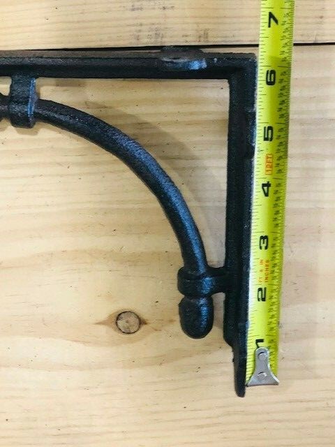 8 Bookshelf Brackets Corbels Wall Cast Iron Rustic Farmhouse 6 1/2" X 6 1/2"