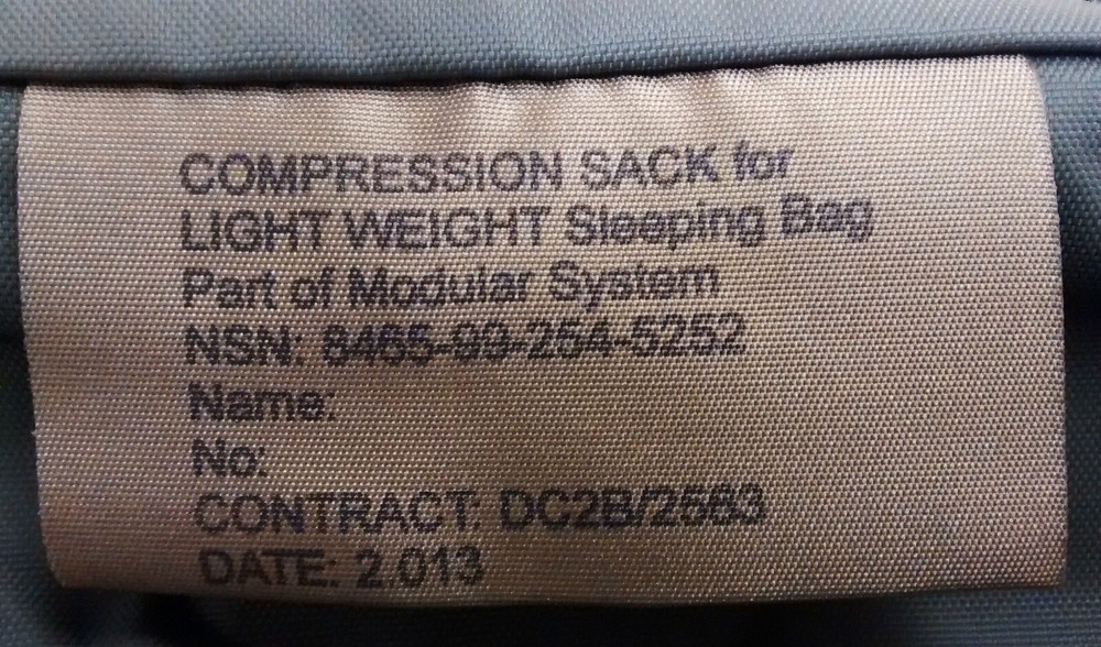 Compression Bag Sack For Lightweight Modular Sleeping Bag ~ New Small Stuff Sack