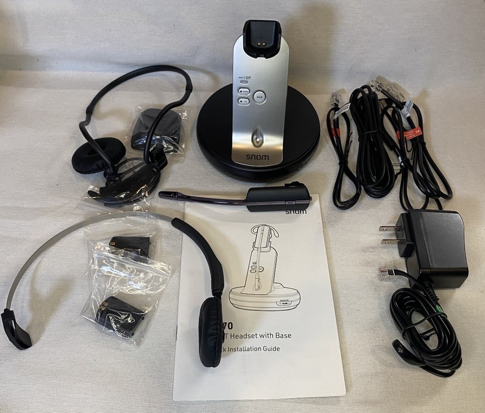 A170 Wireless DECT Headset for Snom Phones